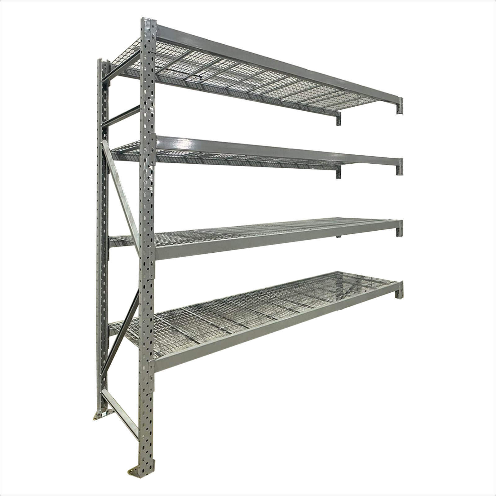 longspan shelving add on bay wire shelves grey